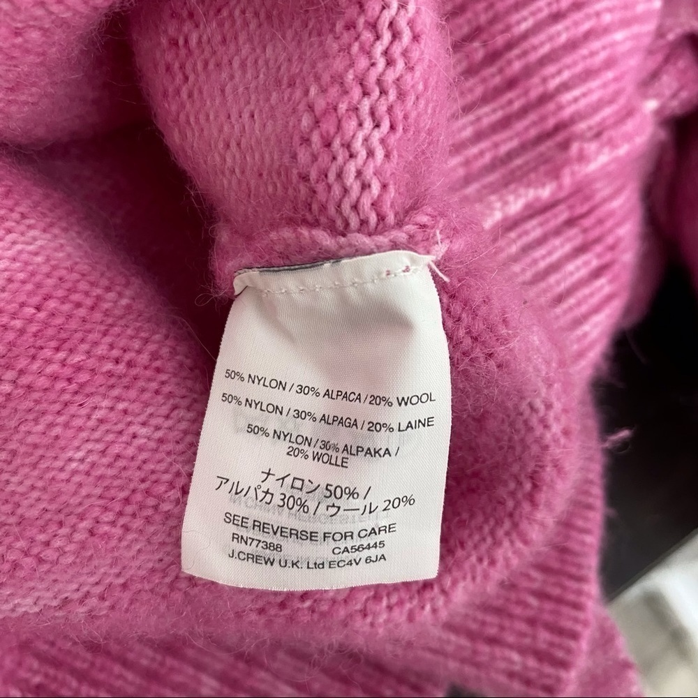 J. CREW Pink Marled Wrist Tie Sweater - Picture 7 of 8